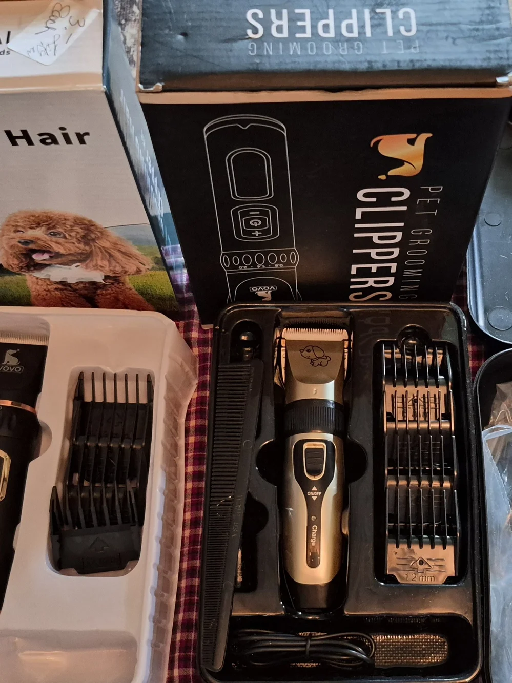 THREE SETS OF Pet Grooming Clipper Kit - Professional Trimmers
